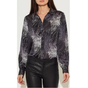 Elegant Black and Gray Women's Top